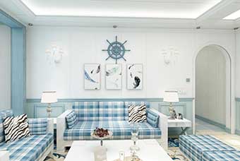 茂名地中海风格-客厅