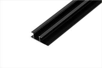 茂名航空纤维墙咔铝合金带灯中条（哑黑氧化）